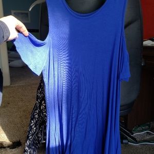 Royal blue blouse